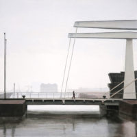 Anvers, 2009, acrylique sur toile, (50x50 cm)
