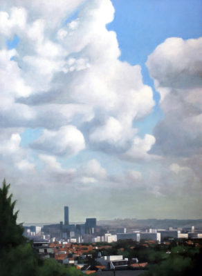 Après l’orage 1 - Paris, 2006, huile sur toile (100x73 cm)