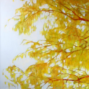 Feuillage jaune, 2006, huile sur toile (60x60 cm)