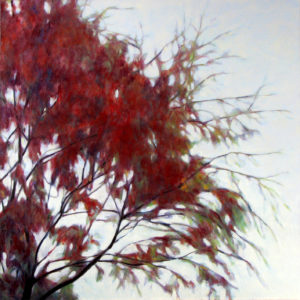 Feuillage rouge, 2006, huile sur toile (60x60 cm)